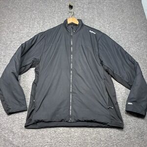 Hi-Tec Jacket Men M Black Puffer Coat Jacket Insulated Full Zip Warm Lightweight